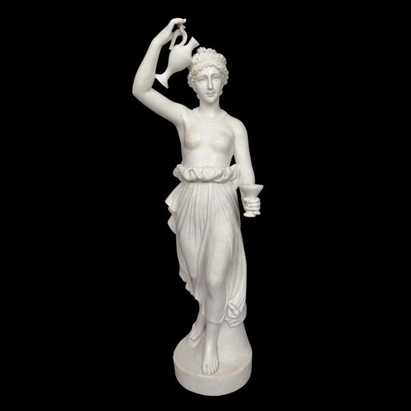 Ebe (da Antonio Canova), scultura in marmo bianco
