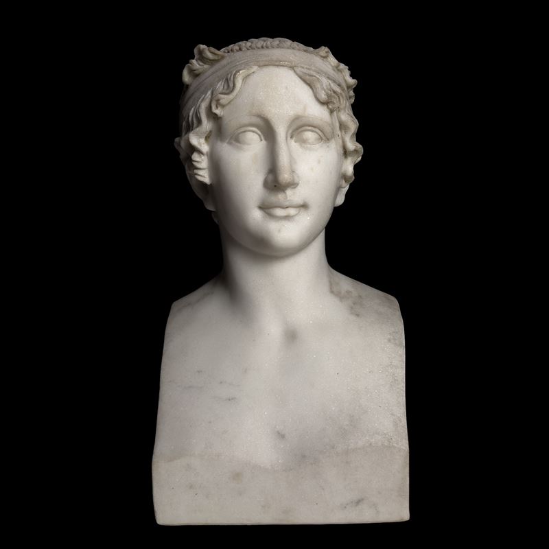 Canova (da), Busto femminile in marmo bianco