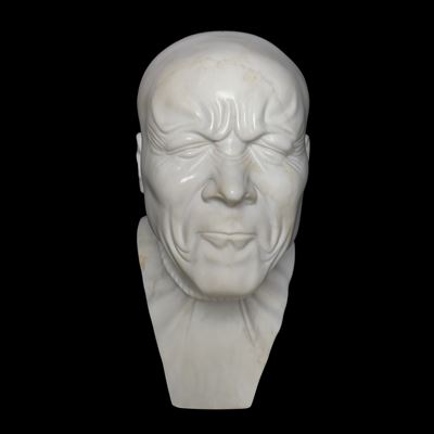 Franz Xaver Messerschmidt, Testa maschile in marmo bianco a carattere espressivo