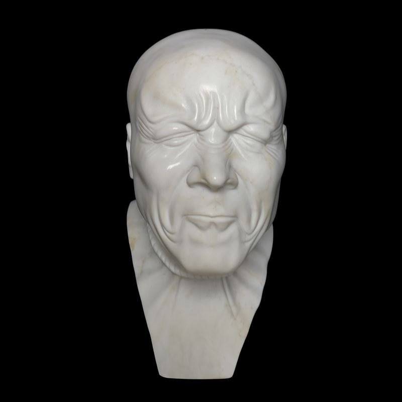 Franz Xaver Messerschmidt, Testa maschile in marmo bianco a carattere espressivo