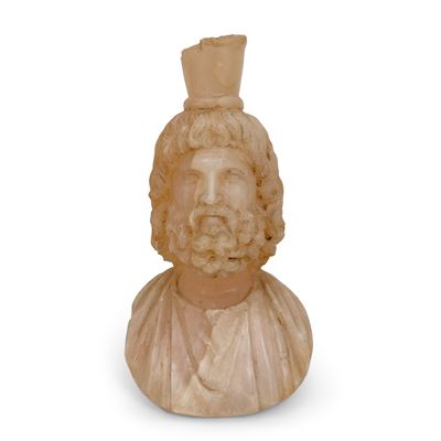 Busto di Serapide in Alabastro, Fine del XVIII-inizi del XIX Secolo