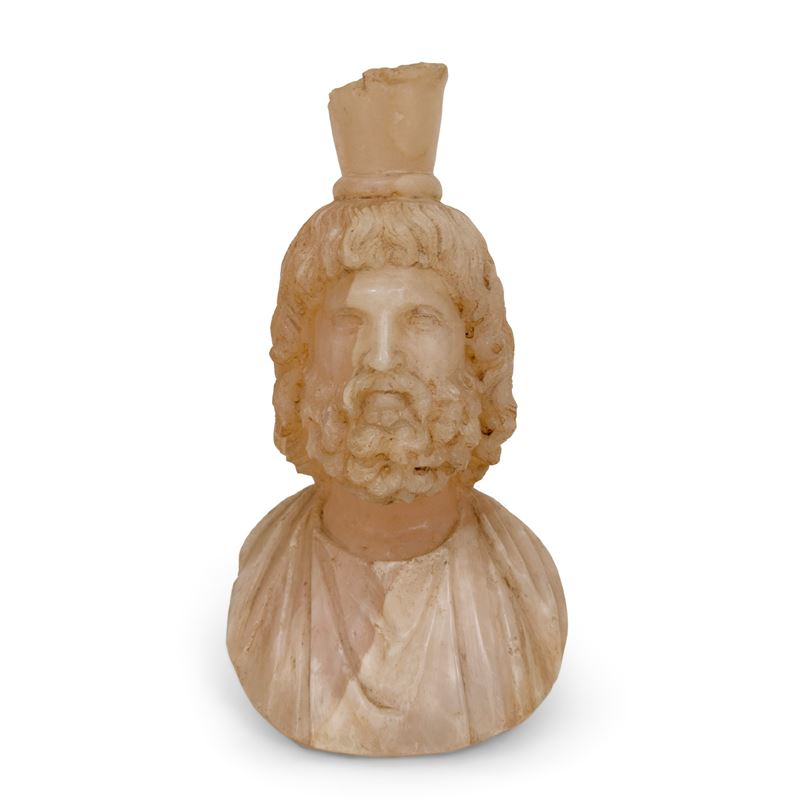 Busto di Serapide in Alabastro, Fine del XVIII-inizi del XIX Secolo