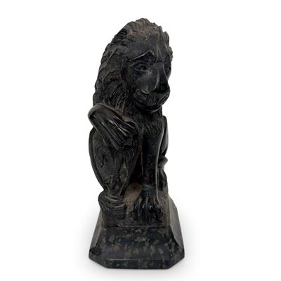Il Marzocco, Scultura in Marmo Verde, XIX Secolo