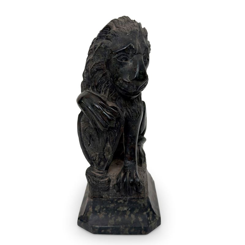 Il Marzocco, Scultura in Marmo Verde, XIX Secolo