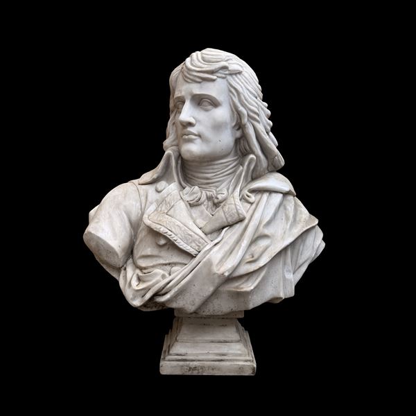 Busto di Napoleone Bonaparte in marmo bianco