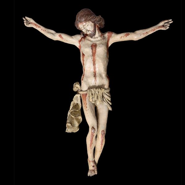 Corpus Christi in legno policromo, Spagna, 1720