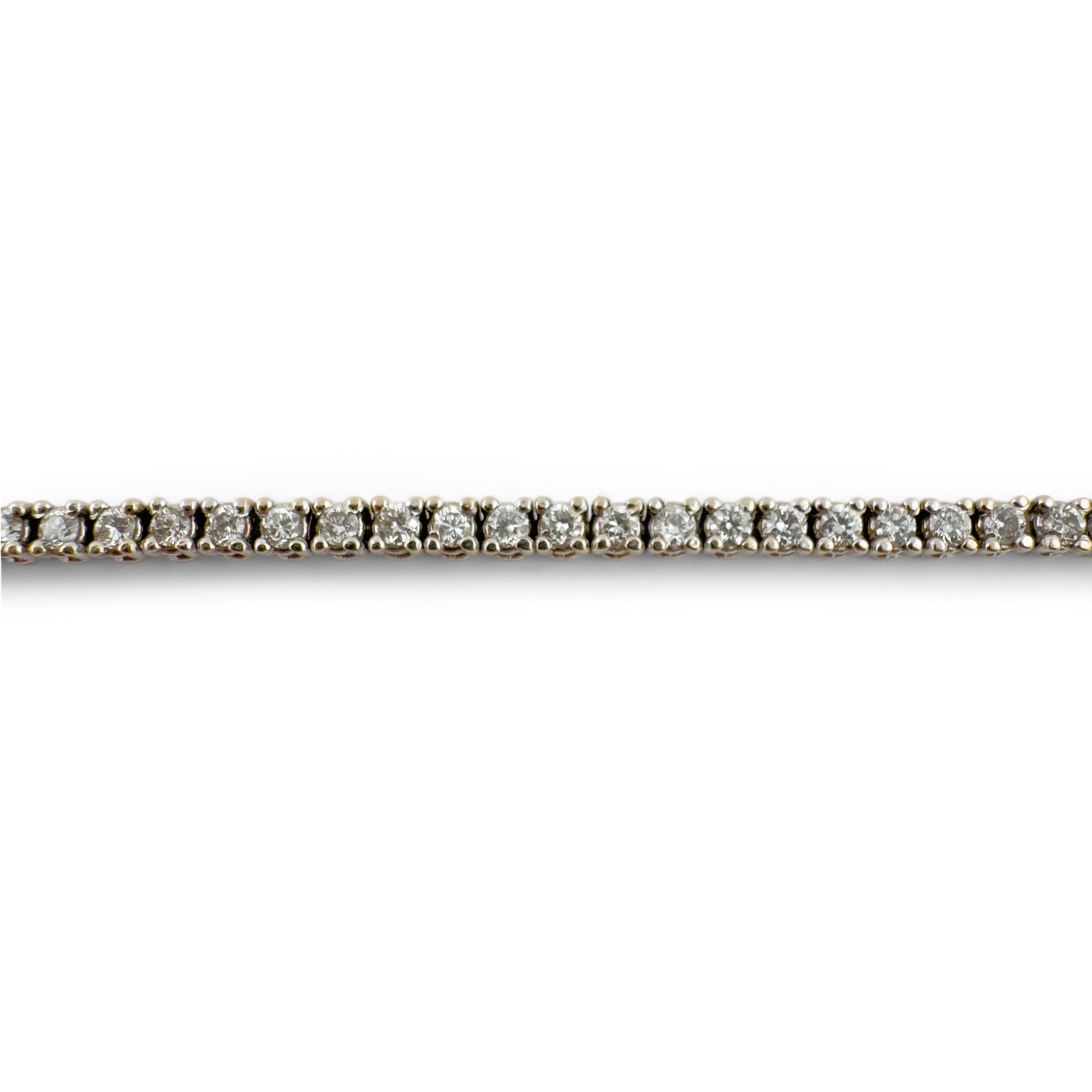 Bracciale Tennis in Oro Bianco 18kt. con Brillanti per Ct. 1,8