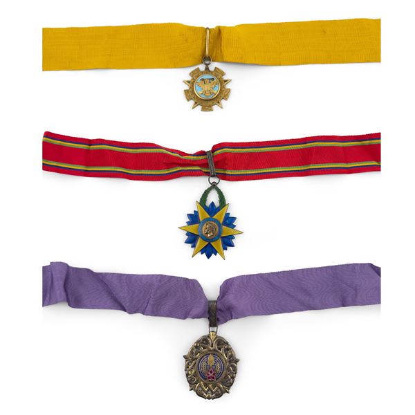 Tre onorificenze