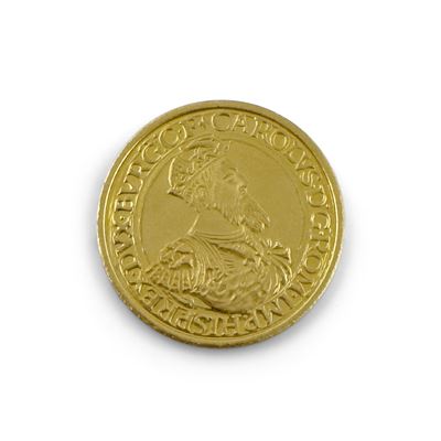 Moneta da collezione, 50 ECU oro belga, oro 900/‰, peso 17,28 g