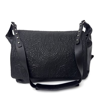 Roberto Cavalli, Borsa da uomo in nappa nera (Messanger Man), completo di dust bag