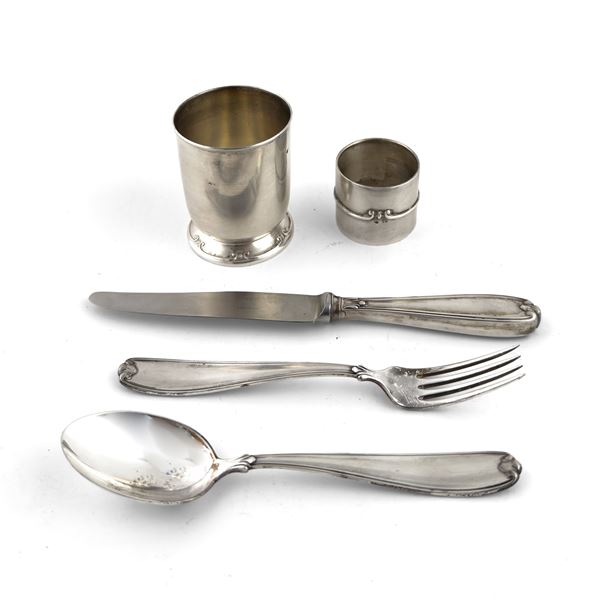 Set da bambino in argento