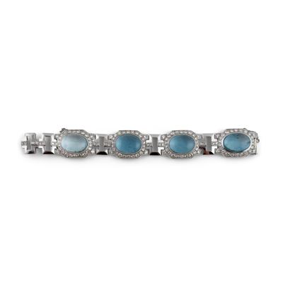Bracciale in platino in stile Art Déco