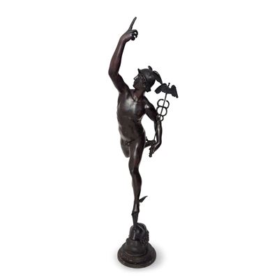 Giambologna, Mercurio volante in bronzo patinato