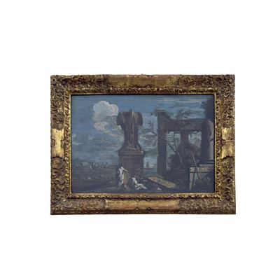 Marco Ricci, Rovine con monaci