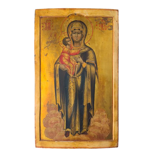 Madre di Dio col Bambino, icona, Russia, XIX secolo