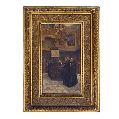 Domenico Battaglia, I monaci del chiostro di San Martino