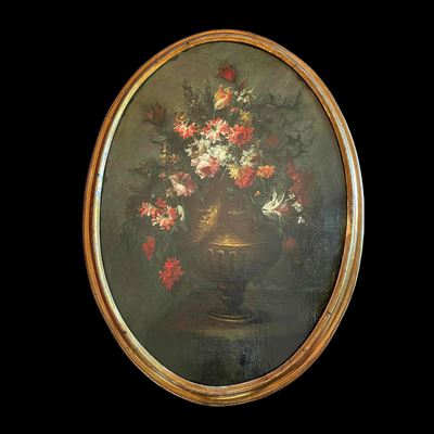Maestro dei fiori guardeschi, Natura morta di fiori, olio su tela