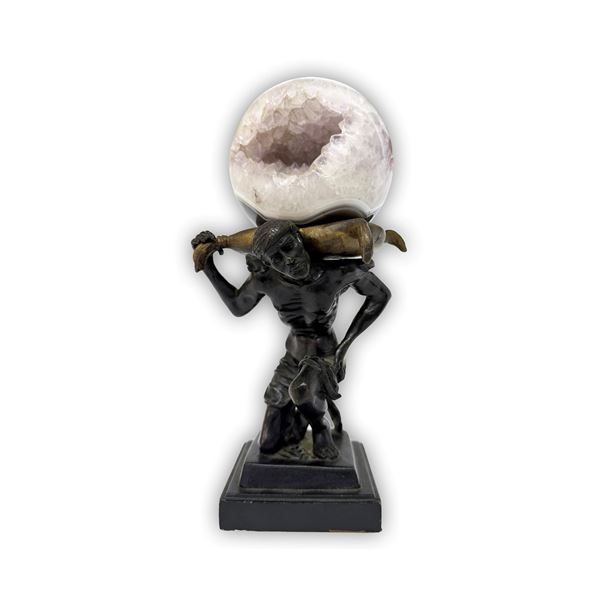 Sfera in agata grigia, fine del XIX-inizi del XX secolo