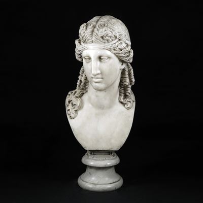 Busto di Antinoo, marmo bianco