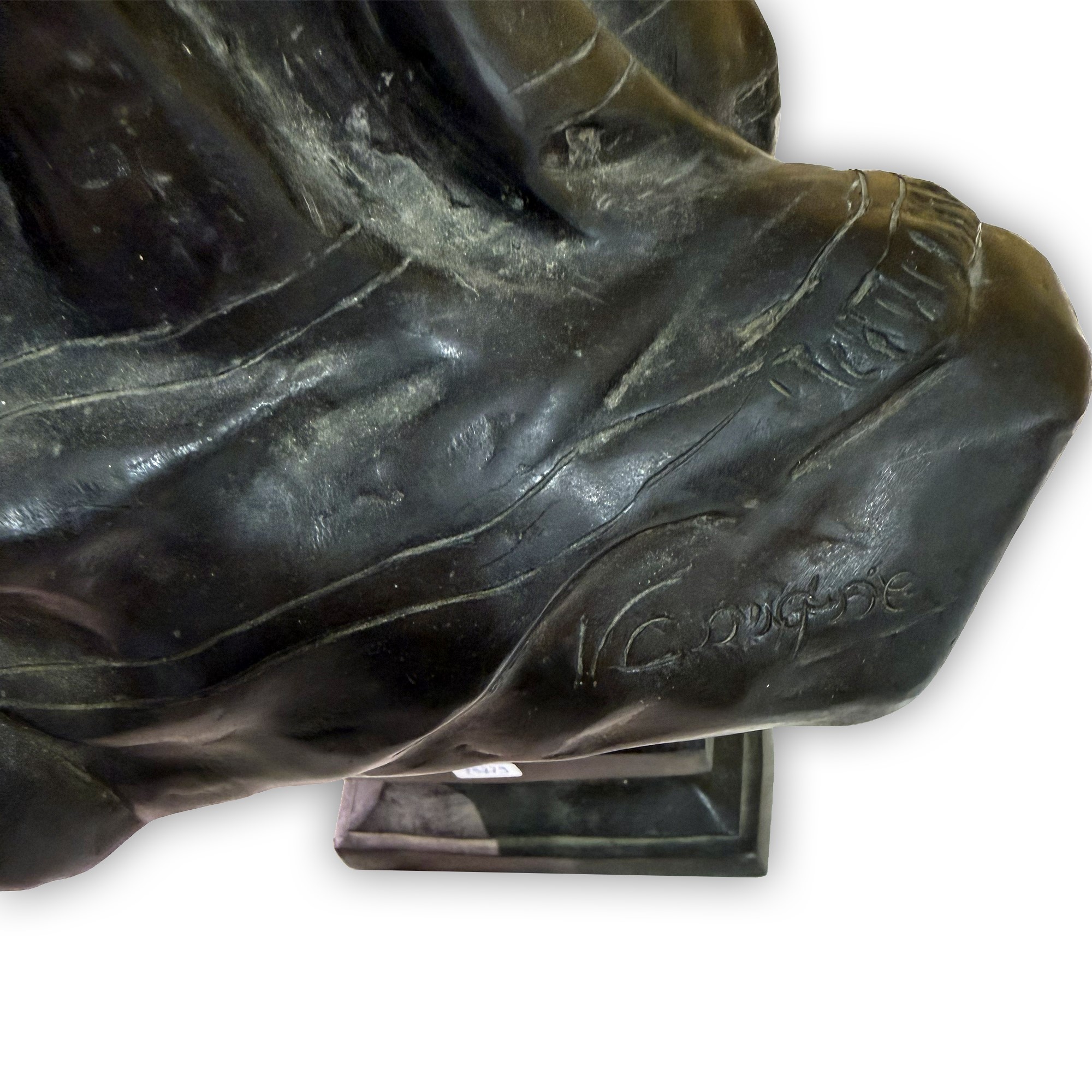 Vincenzo Cinque, Busto di donna orientale, scultura in bronzo patinato