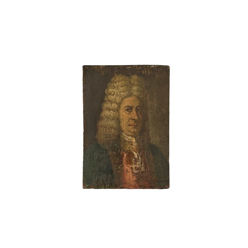 Pittore degli inizi del XVIII secolo, Ritratto di gentiluomo con parrucca