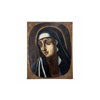 Pittore del XVIII secolo, Mater Dolorosa, olio su tela