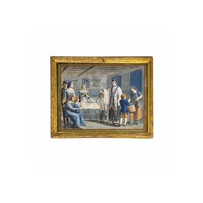 Pittore di fine XVIII secolo, La benedizione delle uova