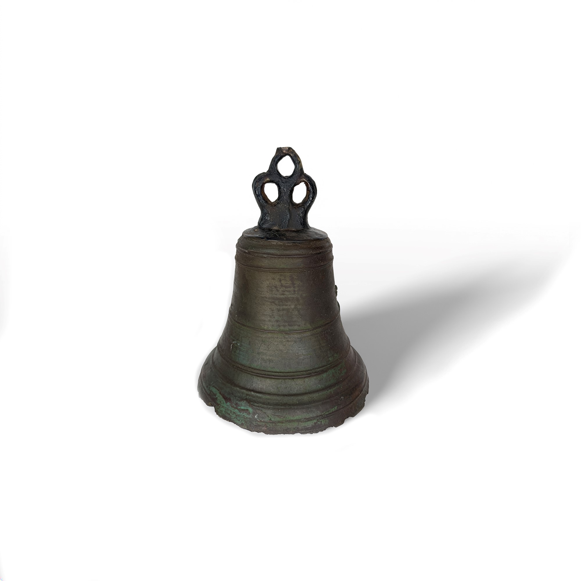 Campana in bronzo patinato con rilievo del Corpus Christi, fine del XVII secolo
