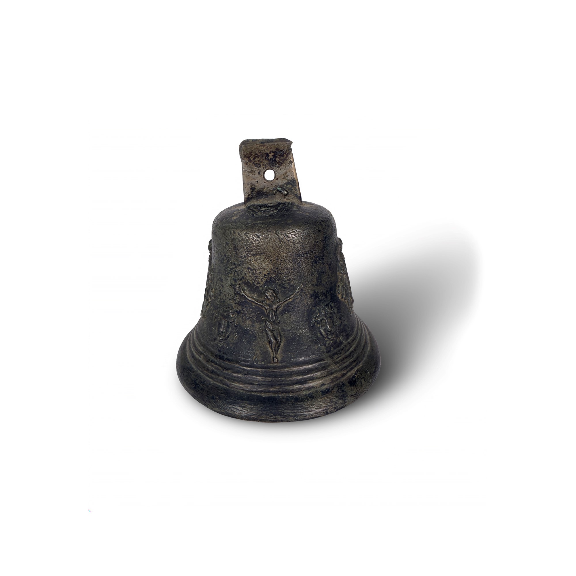 Campana di bronzo patinato, XVII secolo