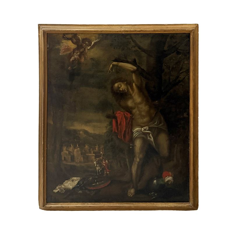 Hans von Aachen, Martirio di San Sebastiano (olio su tela)