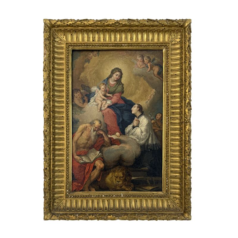 Ugolini, Madonna col Bambino tra i santi Gerolamo e Luigi Gonzaga, olio su tela