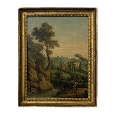 Paolo Anesi, Paesaggio con figure e torrente