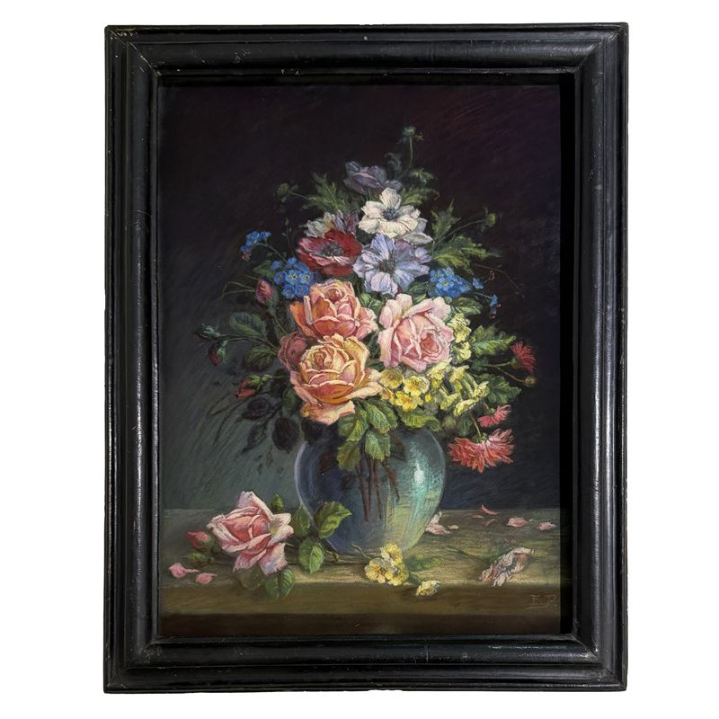Pittore francese del XIX secolo, Vaso di fiori