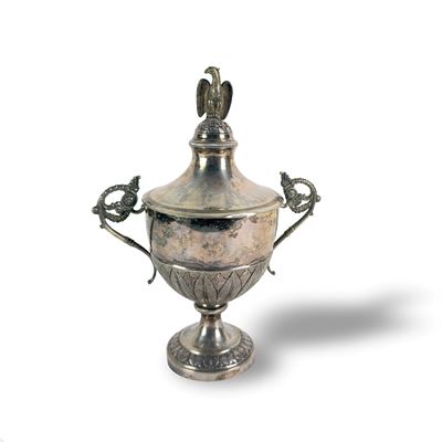 Zuccheriera con coperchio in argento, Firenze, 1820 circa