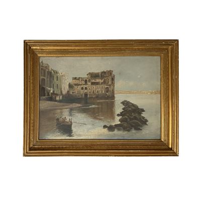 Pittore napoletano del XX secolo, Palazzo Donn'Anna (olio su tela)