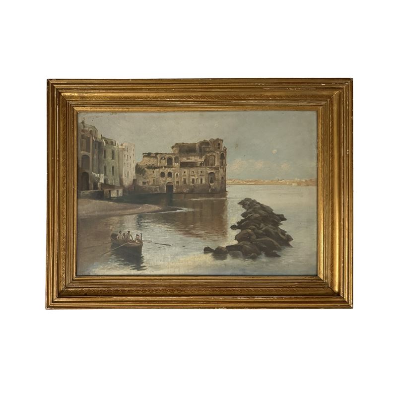 Pittore napoletano del XX secolo, Palazzo Donn'Anna (olio su tela)