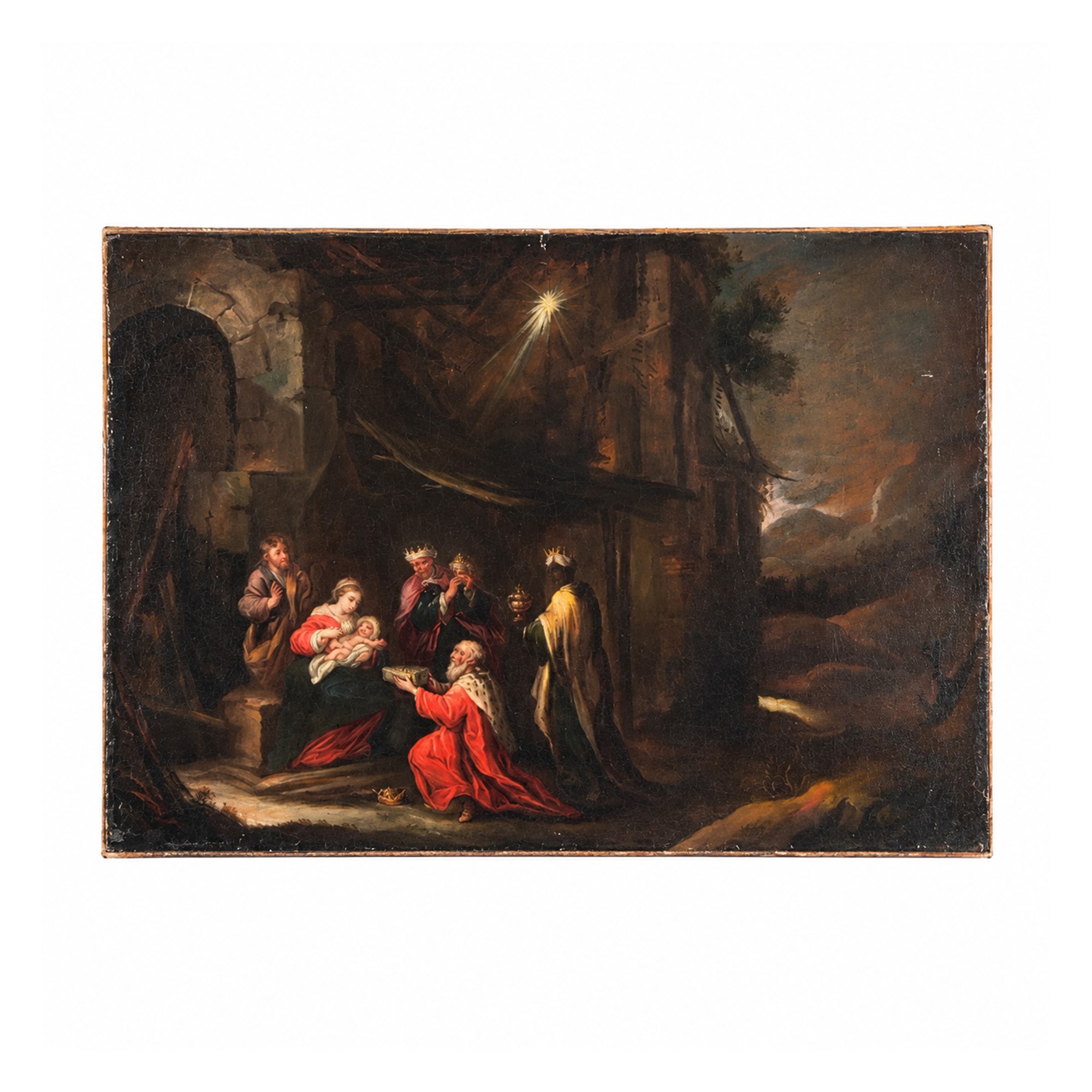 Pittore spagnolo del XVII secolo, Trittico di soggetti sacri su tela