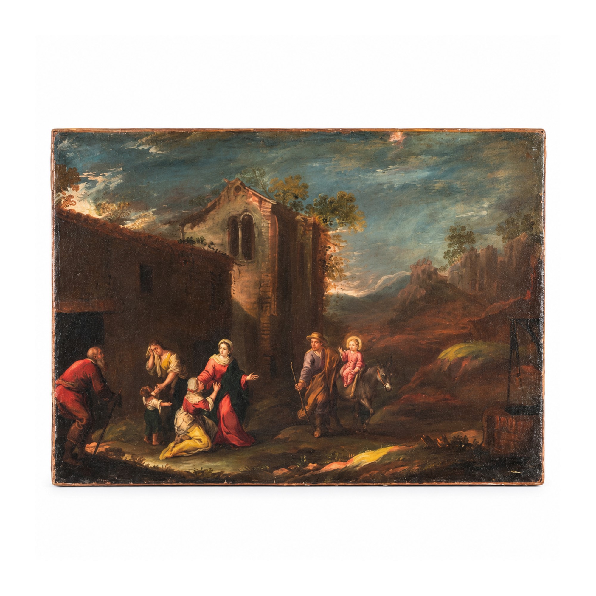 Pittore spagnolo del XVII secolo, Trittico di soggetti sacri su tela