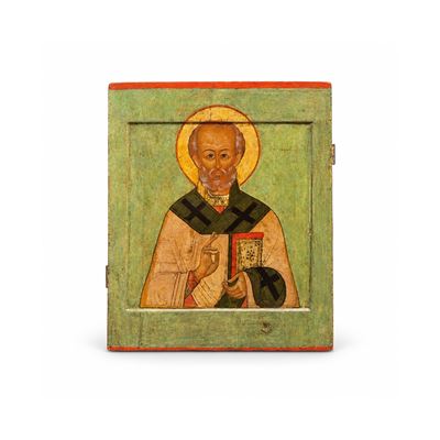 Icona raffigurante San Nicola, tempera all’uovo su tavola, Mosca, XVII secolo
