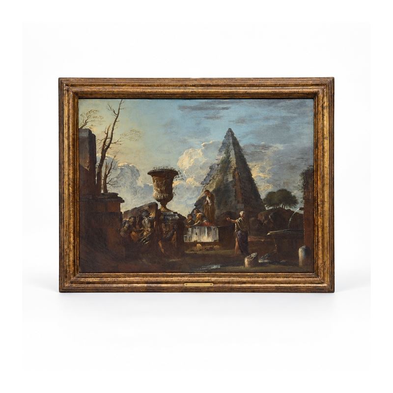 Giovanni Paolo Pannini (attr.), Predica di una sibilla, olio su tela