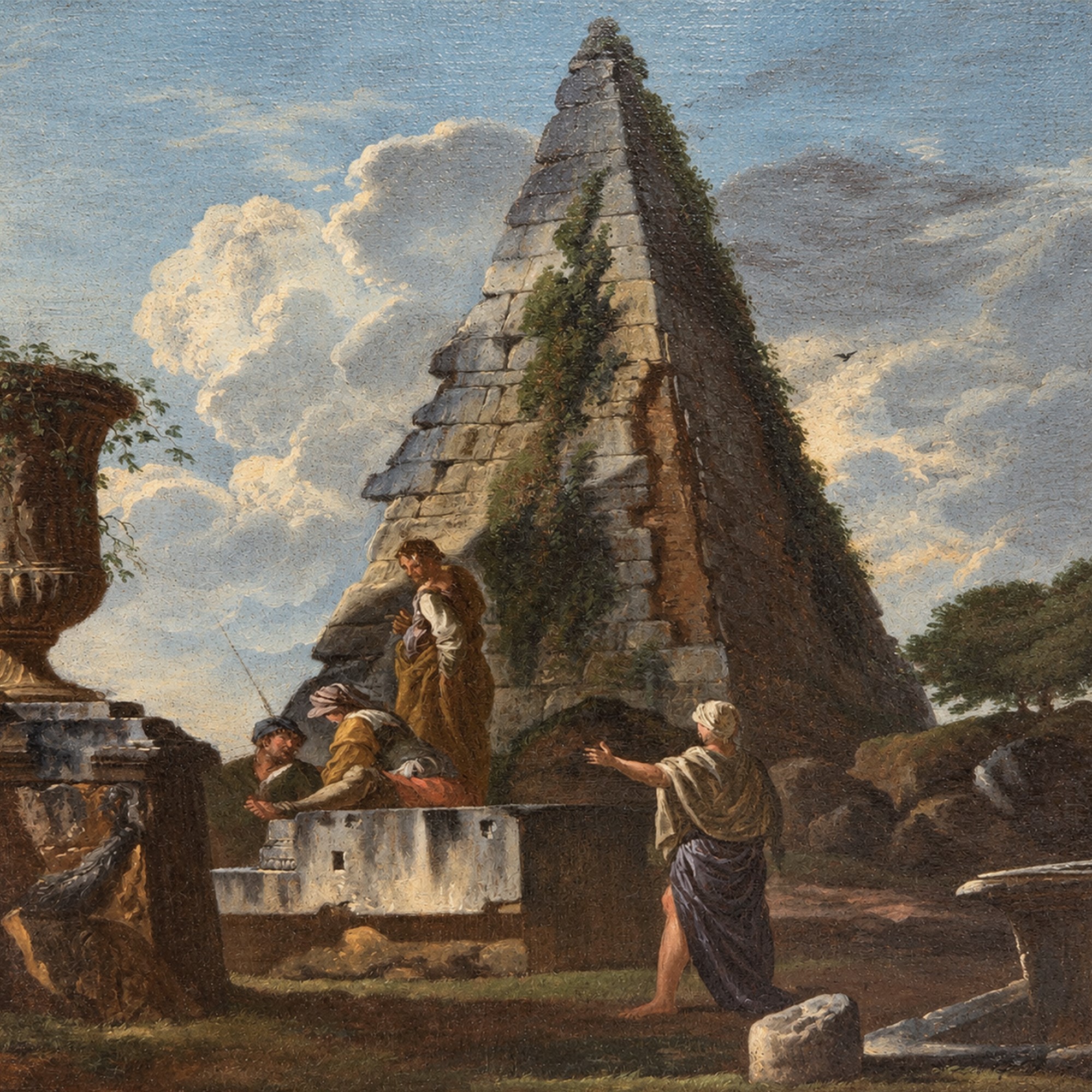 Giovanni Paolo Pannini (attr.), Predica di una sibilla, olio su tela