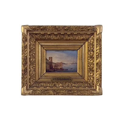 Christoffer Wilhelm Eckersberg (ambito), Veduta del Golfo con Palazzo Donn’Anna