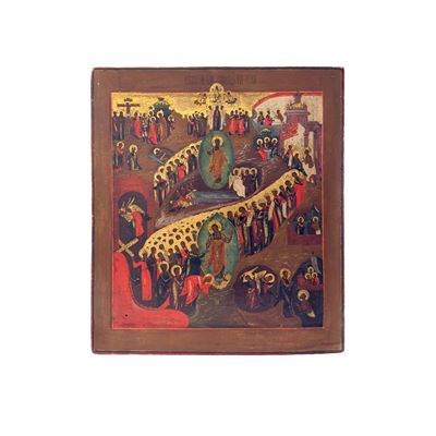 Immagine sacra (probabilmente Jaroslavl), Icona della Resurrezione con Discesa agli Inferi (fine ...