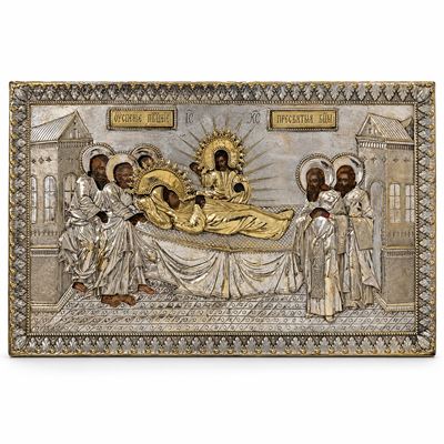 Dormizione della Vergine, Icona, Russia, XIX Secolo
