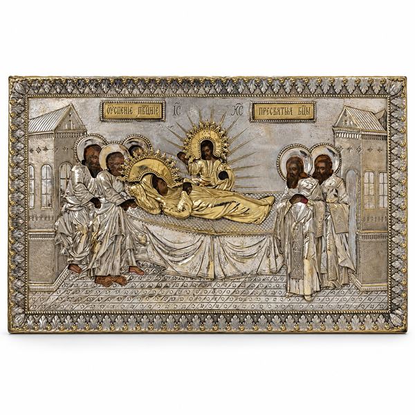 Dormizione della Vergine, icona, Russia, XIX secolo