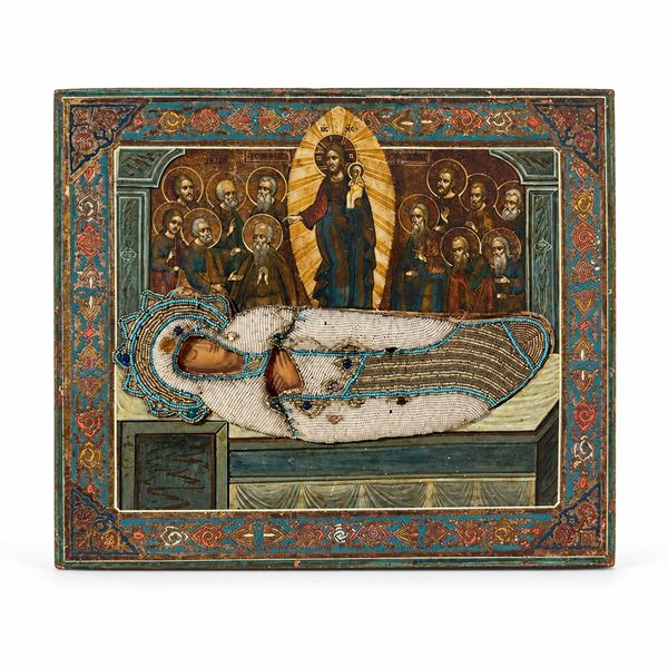 Dormizione della Vergine, icona, Russia, XIX secolo