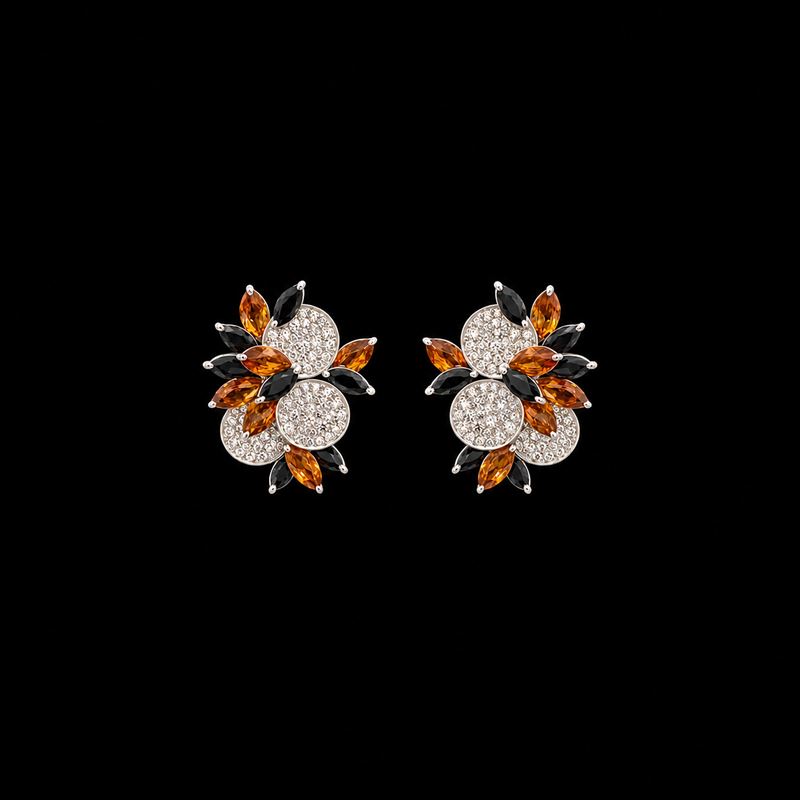 Paio di Orecchini in Oro Bianco 18kt.