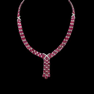 Importante Collana in Oro Bianco 18kt.