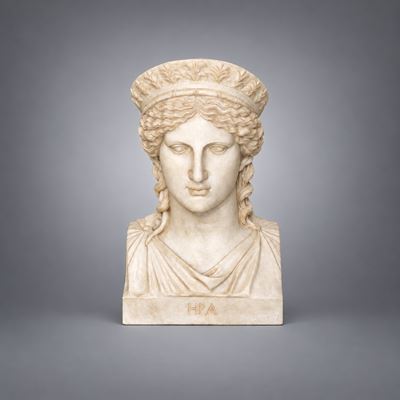 Testa di Era in Marmo Bianco