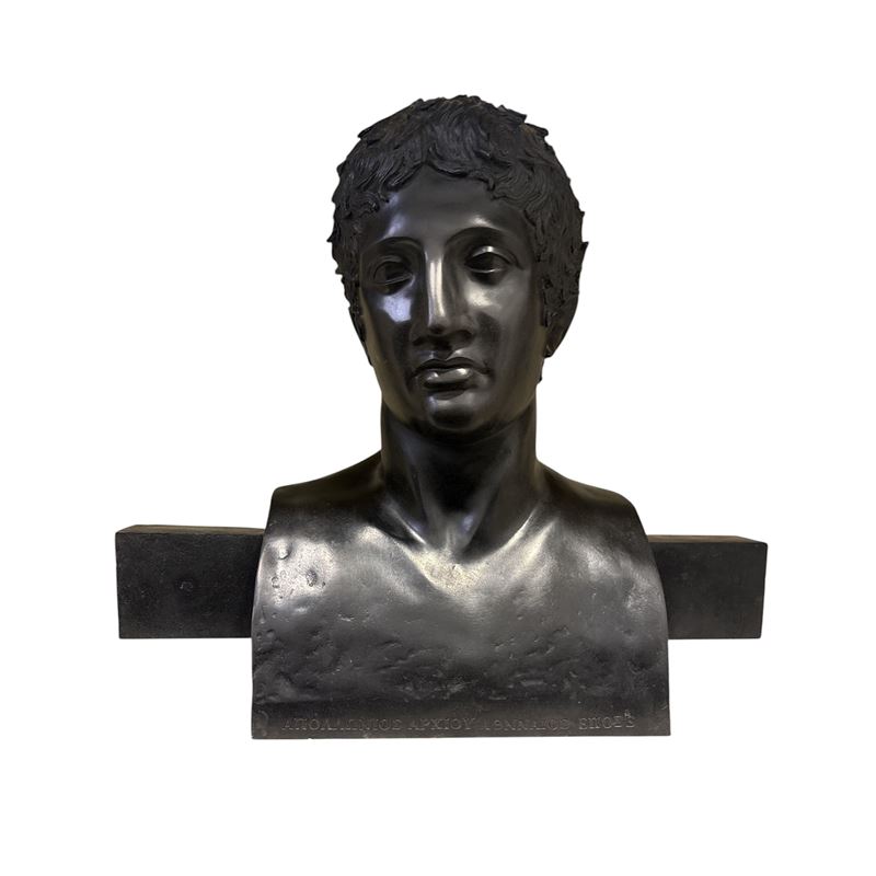 Erma del Doriforo in Bronzo con Patina a Fuoco Nero Fiorentino